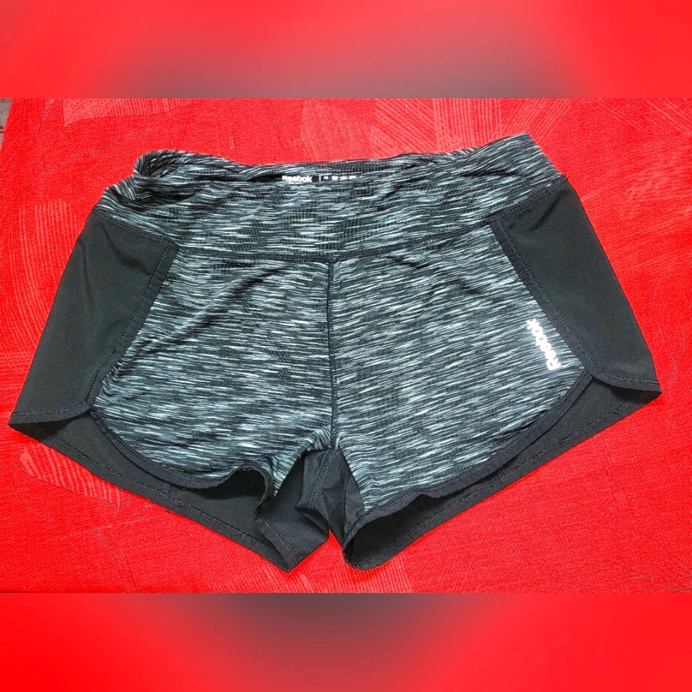Reebok Charcoal and Black Performance Shorts
